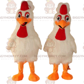 2 Galline giganti mascotte di BIGGYMONKEY™, costumi da pollo