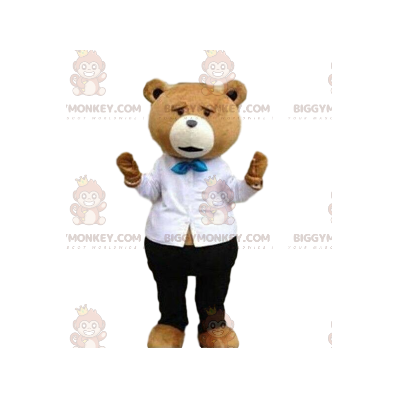 Costume de mascotte BIGGYMONKEY™ d'ours en peluche élégant