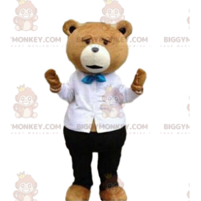 Costume de mascotte BIGGYMONKEY™ d'ours en peluche élégant