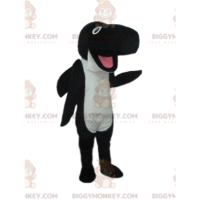 BIGGYMONKEY™ Costume da mascotte Orca, balena bianca e nera