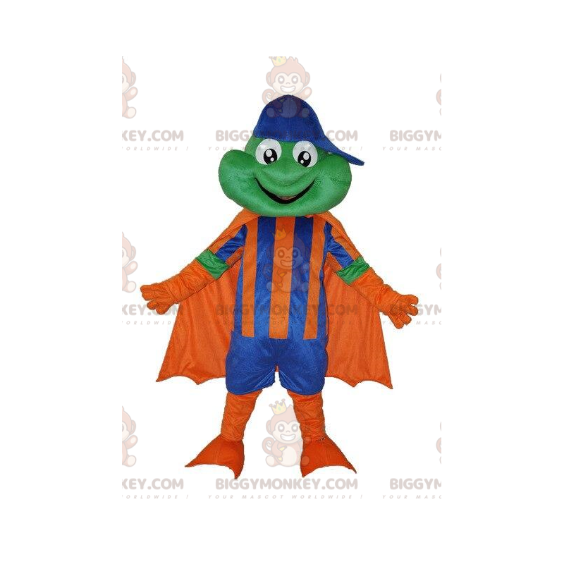 Costume de mascotte BIGGYMONKEY™ de grenouille en tenue de