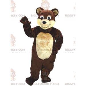 Costume da mascotte da orso bruno BIGGYMONKEY™, costume da