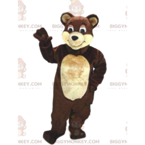 Braunbär BIGGYMONKEY™ Maskottchen-Kostüm