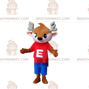 Costume de mascotte BIGGYMONKEY™ de renne, costume de petit