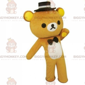 Stylish teddy bear BIGGYMONKEY™ mascot costume, romantic