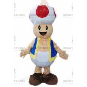 BIGGYMONKEY™ maskottipuku rupikonna, Mario Video Game Mushroom