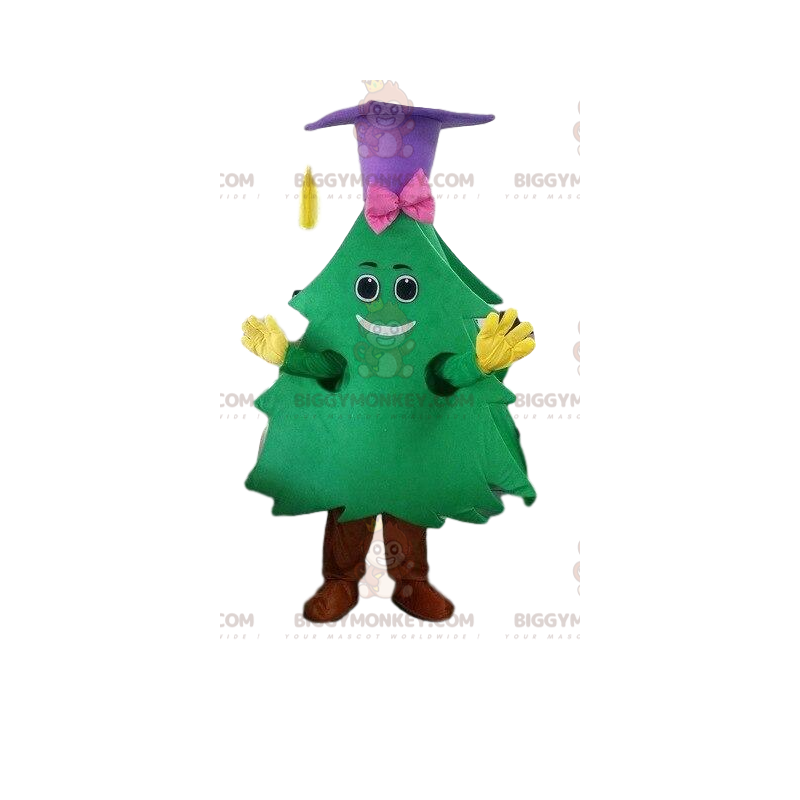 Green tree BIGGYMONKEY™ mascot costume, tree costume, christmas