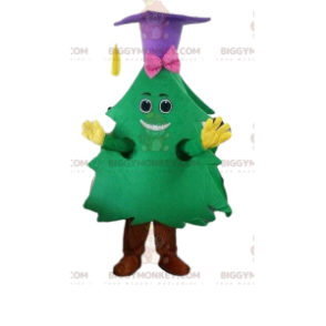 Green tree BIGGYMONKEY™ mascot costume, tree costume, christmas