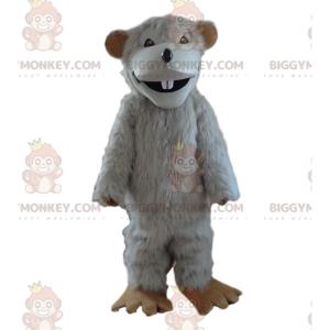 Costume de mascotte BIGGYMONKEY™ de souris grise, costume de