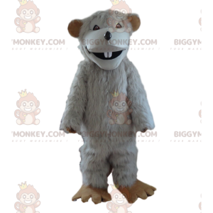 Fantasia de mascote de rato cinza BIGGYMONKEY™, fantasia de