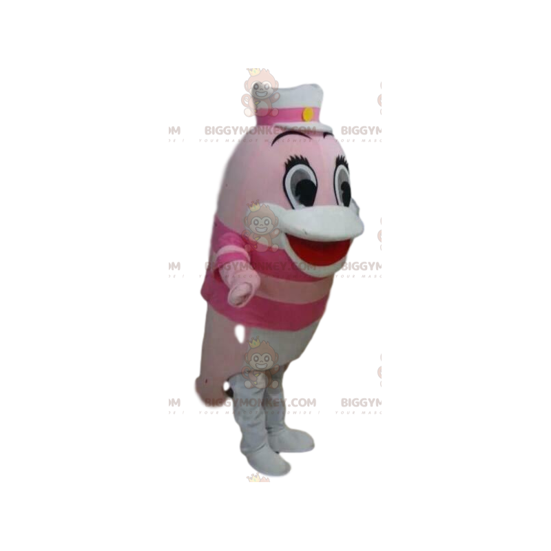 Kostým maskota růžového delfína BIGGYMONKEY™, kostým ryby