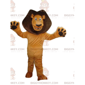 BIGGYMONKEY™ maskotdräkt av Alex, det berömda lejonet från