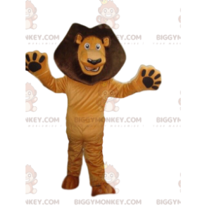 BIGGYMONKEY™ maskot kostume af Alex, den berømte løve fra