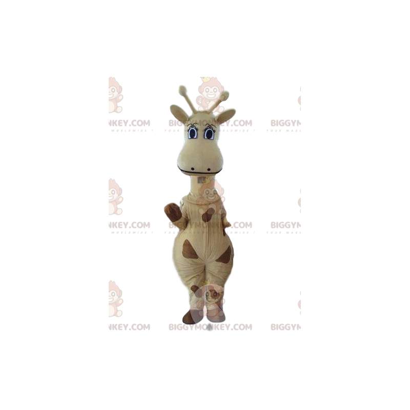 Giraffe BIGGYMONKEY™ maskotdräkt, Melman kostym, giraff från