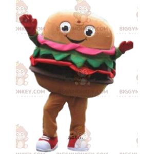 Burger BIGGYMONKEY™ maskot kostume, fastfood kostume, kæmpe