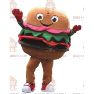 Burger BIGGYMONKEY™ maskottiasu, pikaruokaasu, jättiläinen