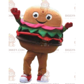 Traje de mascote Burger BIGGYMONKEY™, fantasia de fast food
