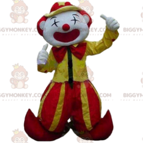 Kostým maskota žlutého a červeného klauna BIGGYMONKEY™, kostým