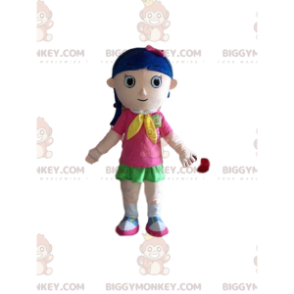 Girl BIGGYMONKEY™ mascot costume, school girl costume, young