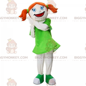 Costume da mascotte BIGGYMONKEY™ da ragazza dai capelli rossi