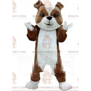 Fantasia de mascote BIGGYMONKEY™ para cachorro marrom e branco