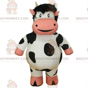 Traje de mascote de vaca inflável BIGGYMONKEY™, fantasia de