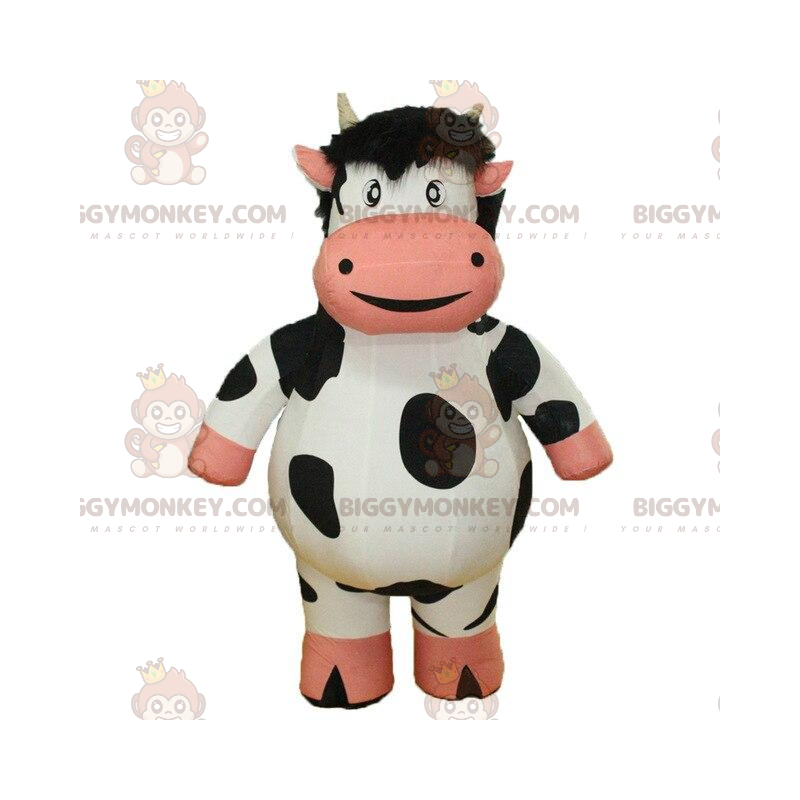 Costume de mascotte BIGGYMONKEY™ de vache gonflable, costume de