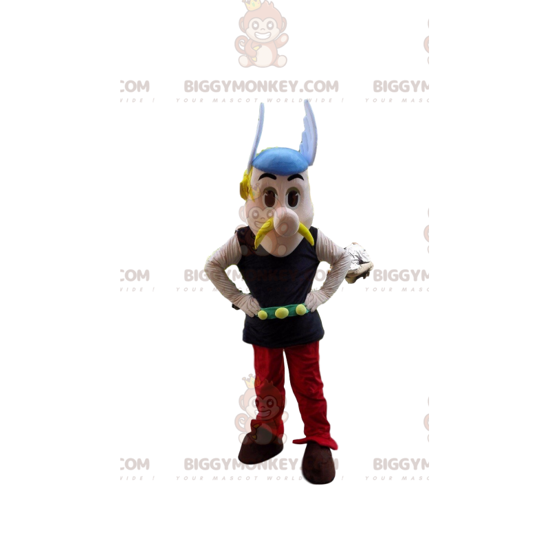 Traje de mascote BIGGYMONKEY™ de Asterix, famoso gaulês em
