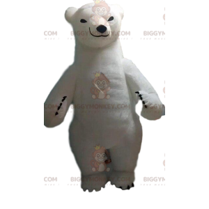 Costume de mascotte BIGGYMONKEY™ d'ours blanc gonflable