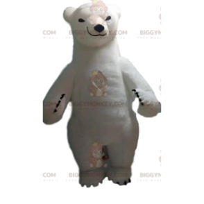 BIGGYMONKEY™ Disfraz inflable de mascota de oso blanco, disfraz
