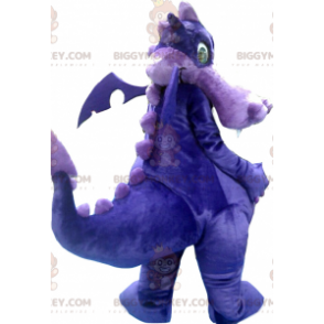 Costume de mascotte BIGGYMONKEY™ de dragon violet et mauve -