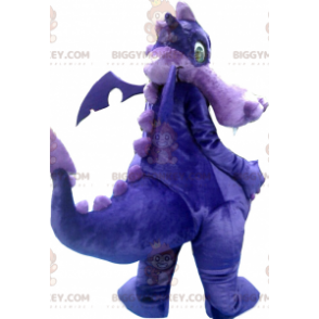 Disfraz de mascota Dragón Morado y Morado BIGGYMONKEY™ -