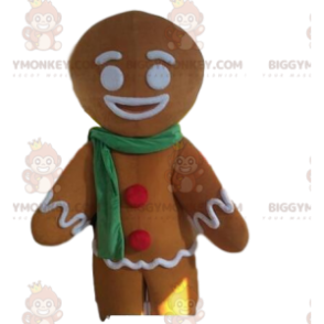 Costume de mascotte BIGGYMONKEY™ de pain d'épices, costume de