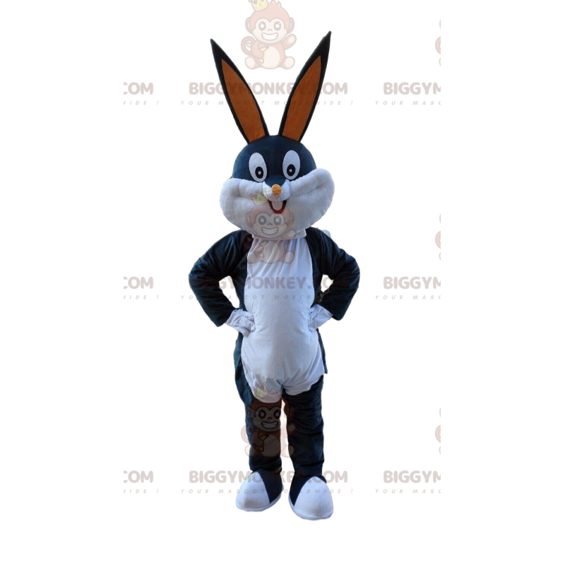 Costume de mascotte BIGGYMONKEY™ de Bugs Bunny, lapin gris et