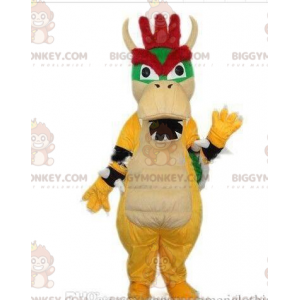 BIGGYMONKEY™ maskotkostume af Bowser, berømt dinosaurmonster i