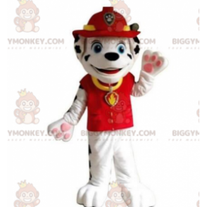 Costume de mascotte BIGGYMONKEY™ de dalmatien habillé en