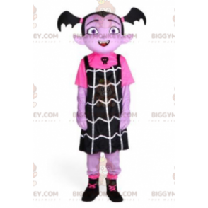 Vampyr BIGGYMONKEY™ maskot kostume, gotisk pige kostume