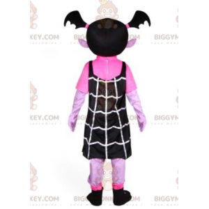 Vampire BIGGYMONKEY™ maskottiasu, goottilaisen tytön puku