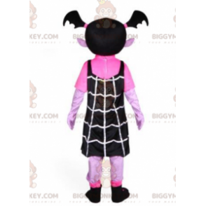 Vampire BIGGYMONKEY™ maskottiasu, goottilaisen tytön puku
