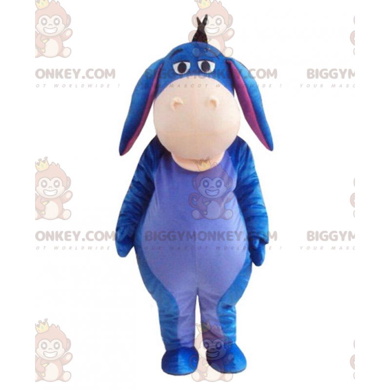 Traje de mascote BIGGYMONKEY™ de Eeyore, famoso burro e amigo