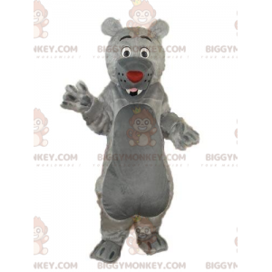 BIGGYMONKEY™ Baloo Style Grey Bear maskottiasu, harmaa nalleasu