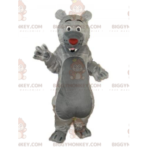 Traje de mascote de urso cinza estilo Baloo BIGGYMONKEY™