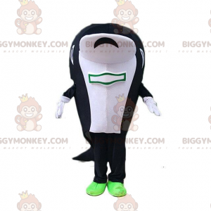 Disfraz de mascota BIGGYMONKEY™ Orca, ballena blanca y negra