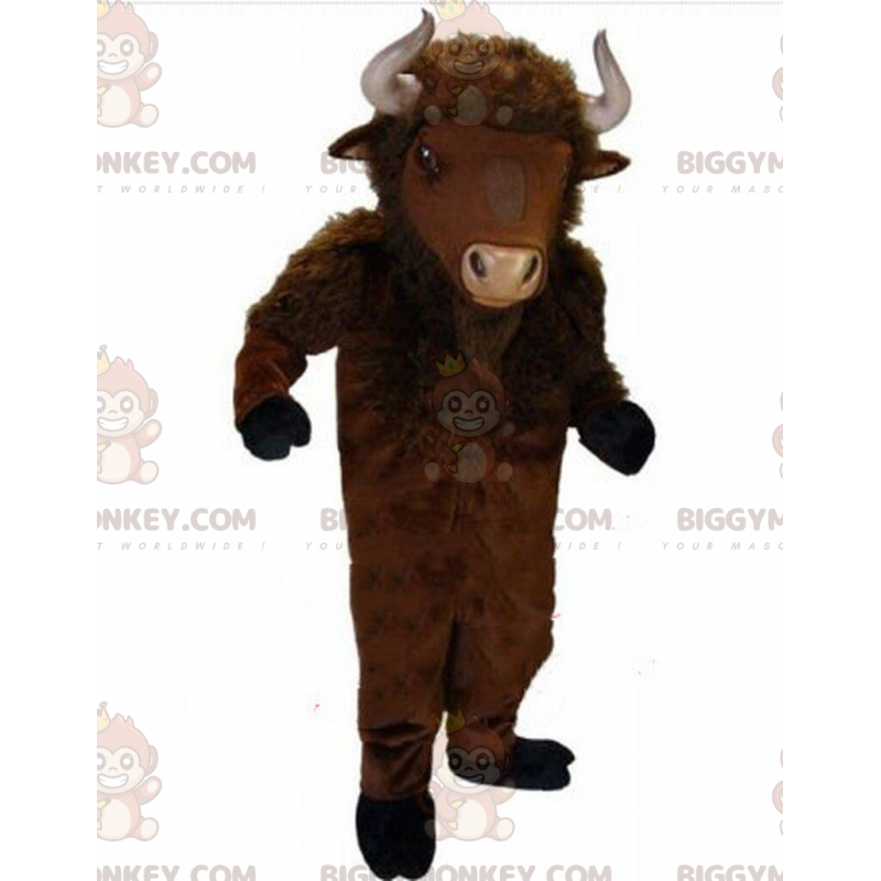 Buffalo BIGGYMONKEY™ mascottekostuum, stierenkostuum
