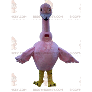 Costume de mascotte BIGGYMONKEY™ de flamand rose, costume