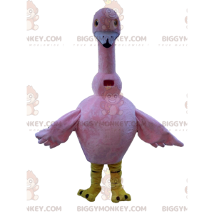 Fantasia de mascote Flamingo BIGGYMONKEY™, fantasia de pássaro