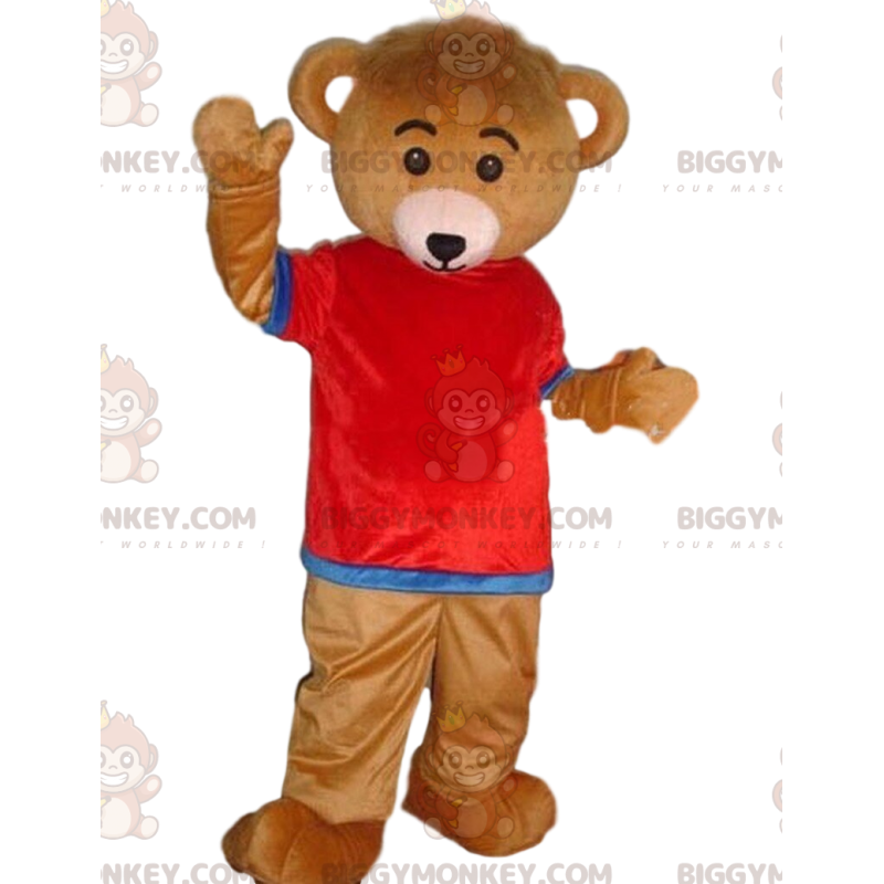 BIGGYMONKEY™ mascottekostuum van verklede beer, kleurrijk