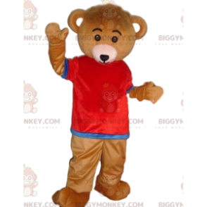 BIGGYMONKEY™ mascottekostuum van verklede beer, kleurrijk