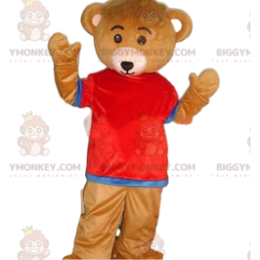 BIGGYMONKEY™ mascot costume of dressed up bear, colorful teddy