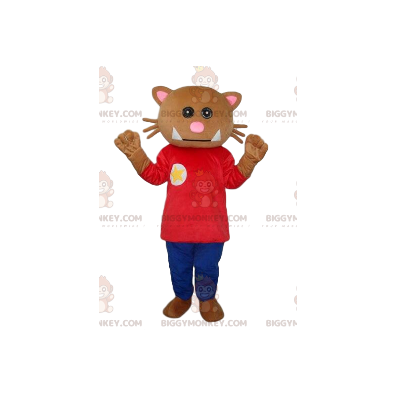 Costume de mascotte BIGGYMONKEY™ de chat, costume de chat